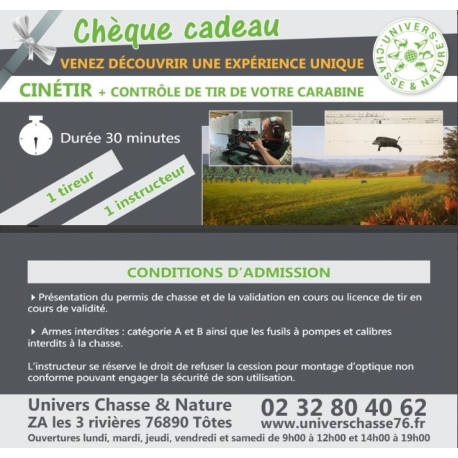 Cinetir +contrôle de réglage au chevalet